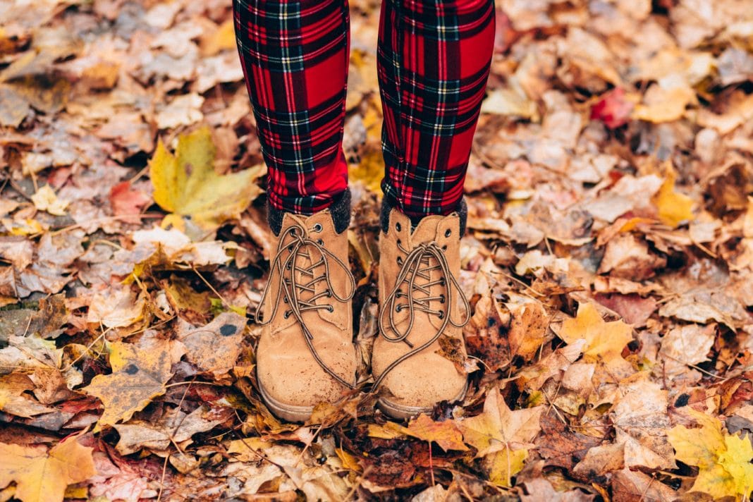 first day of fall - Crunching Leaves