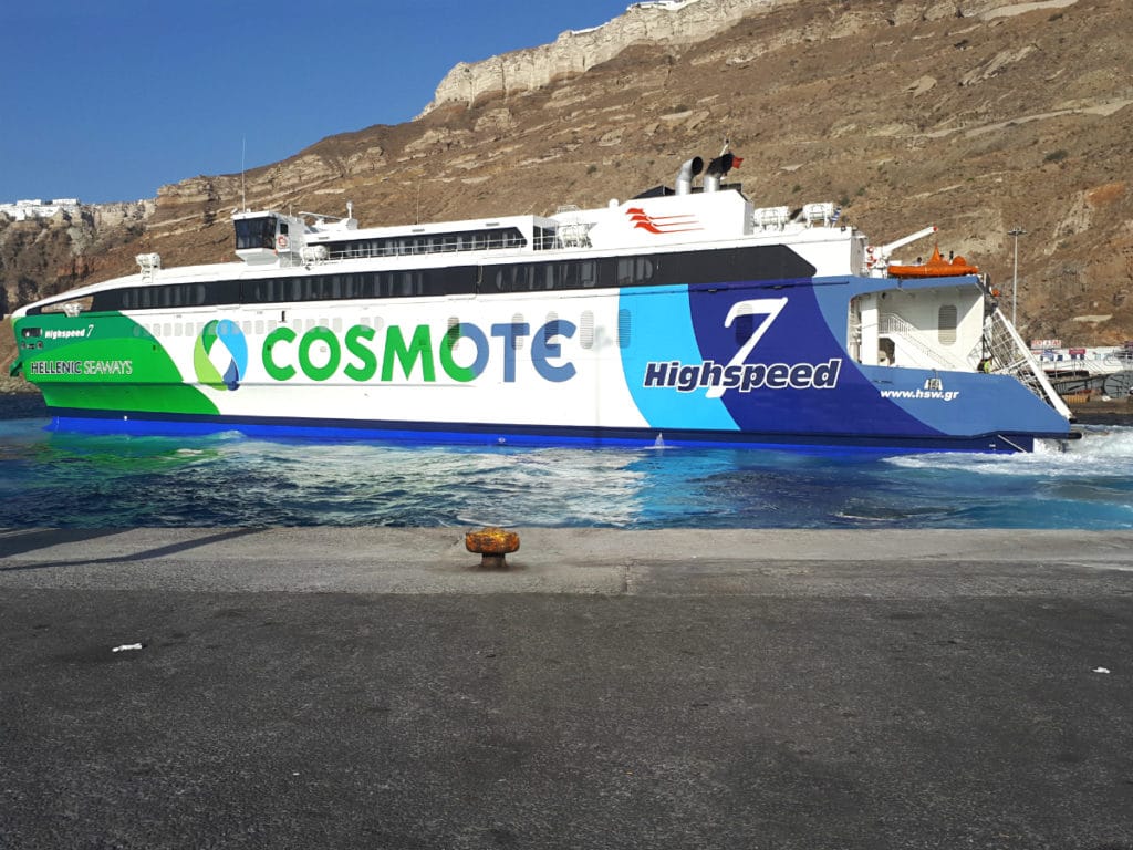 mykonos to santorini - Ride a Ferry