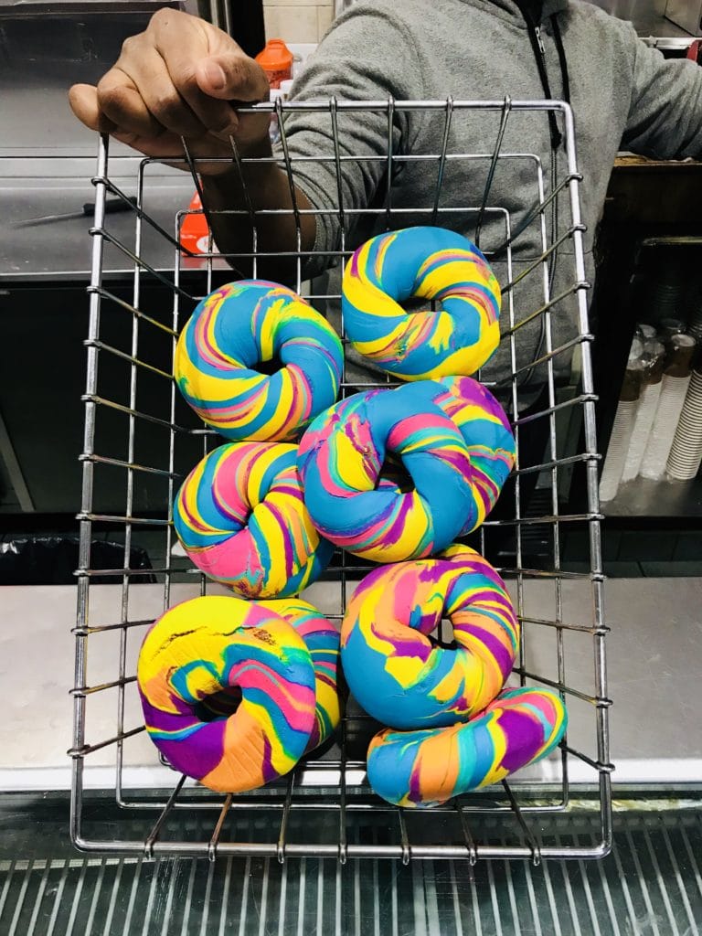 Rainbow Bagels