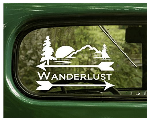 cheap gifts - Wanderlust Bumper