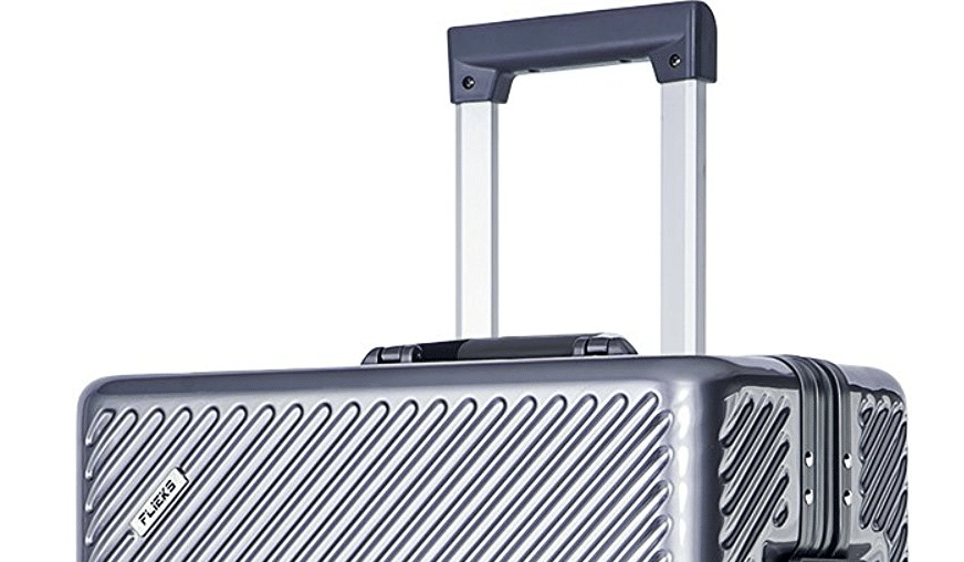 merax flieks aluminum frame suitcase