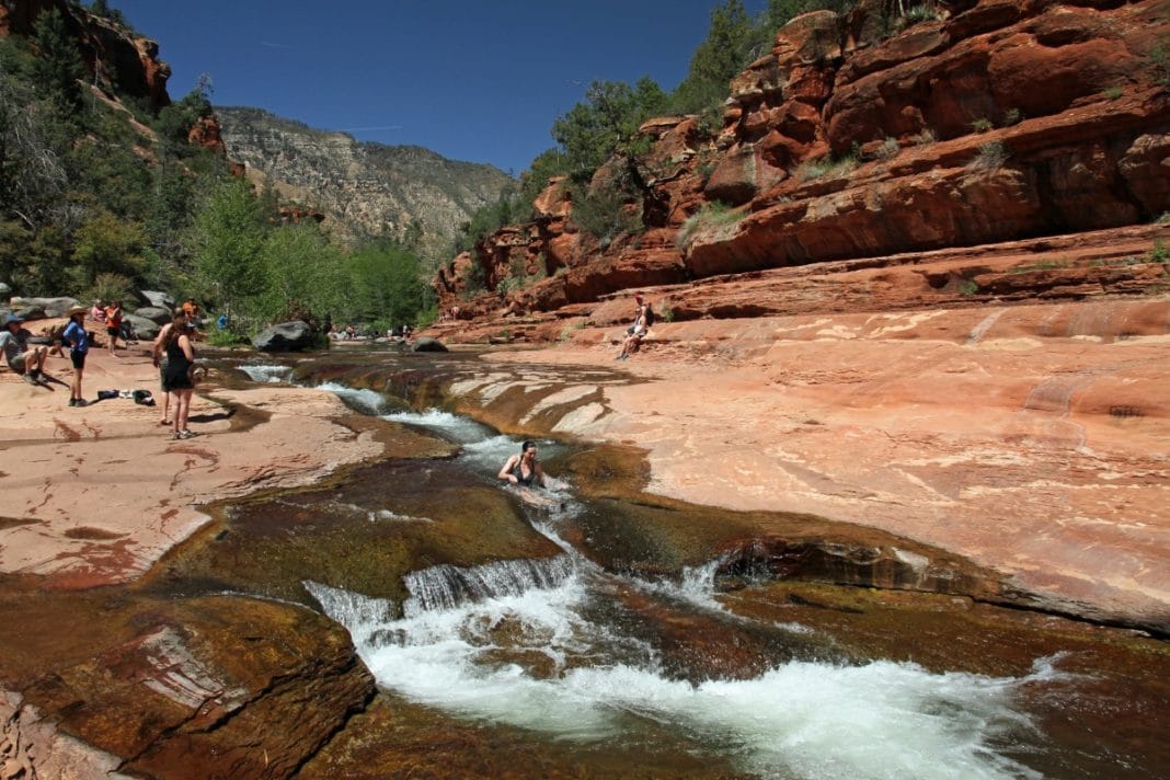 Slide Down Slide Rock