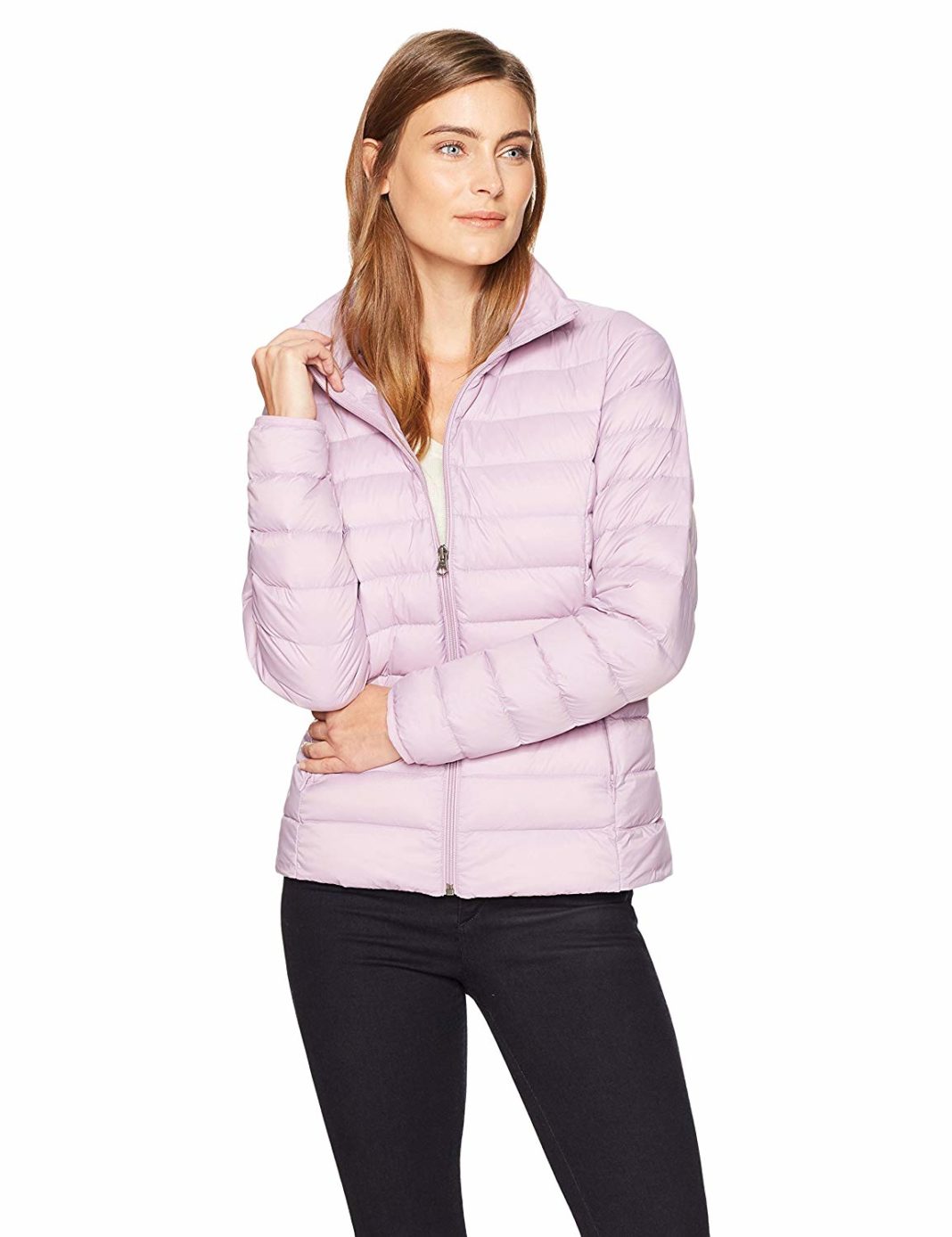 lightweight packable hooded long down jacket