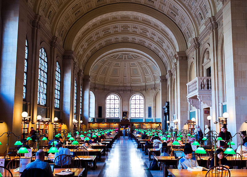 places to visit in boston - Public Library