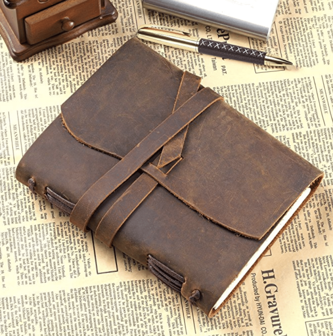 cool travel journals - Leather