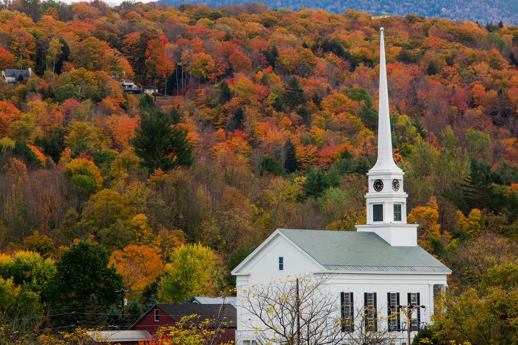 fall scenery - Stowe, Vermont