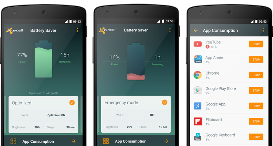 best battery saver app - Avast 