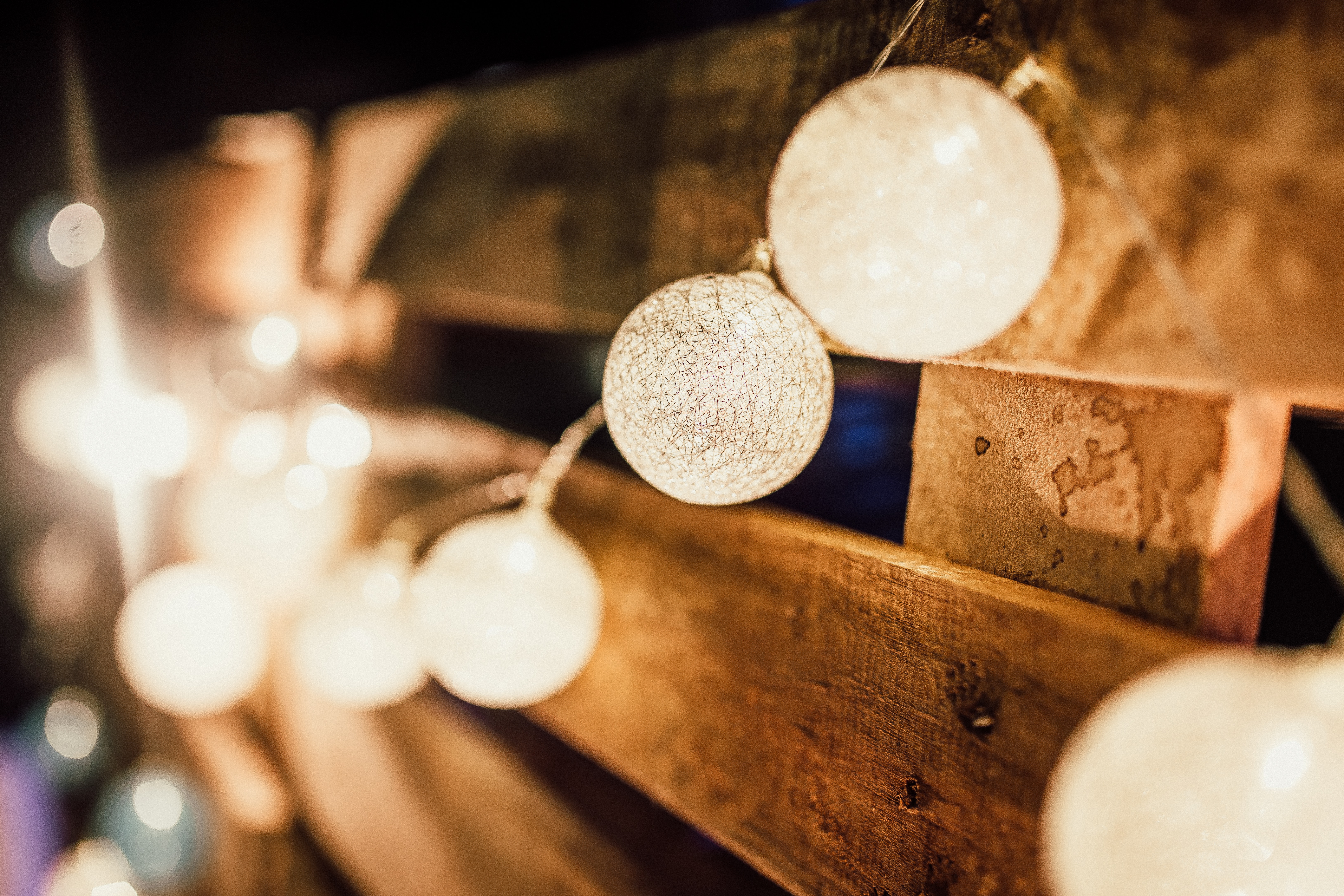 car camping - string lights