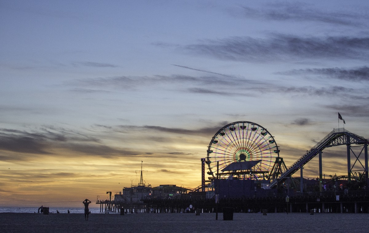 best family beach vacations - Santa Monica Beach