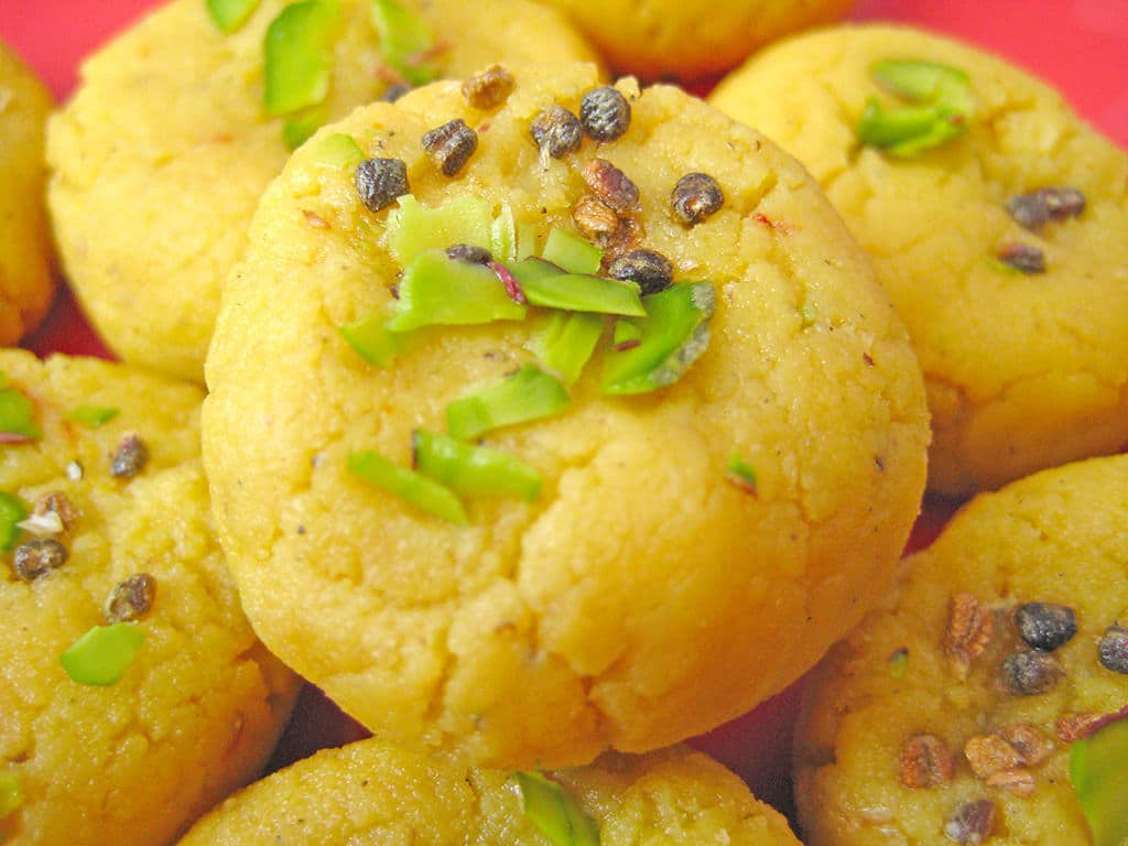 Indian desserts - Kesar Peda