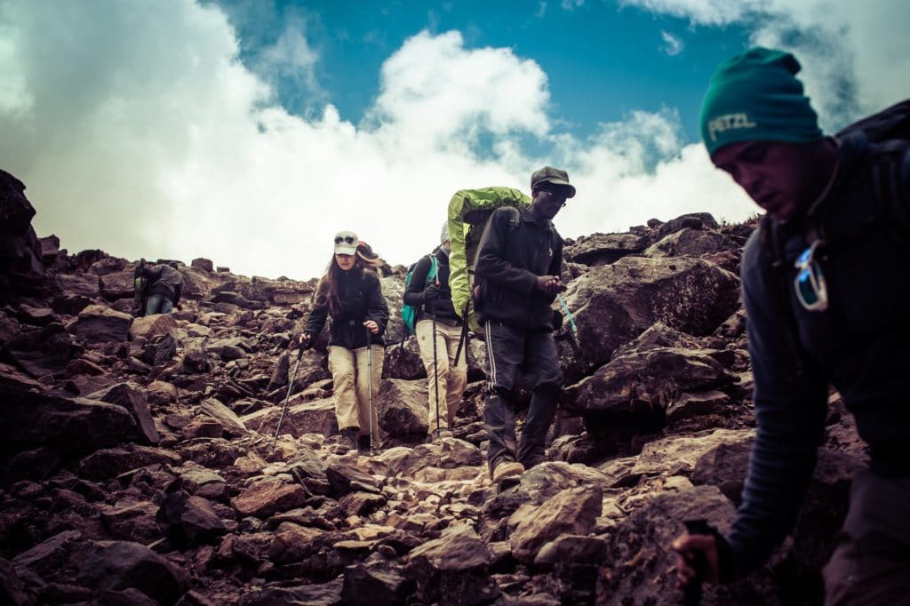 climbing a mountain - Safely