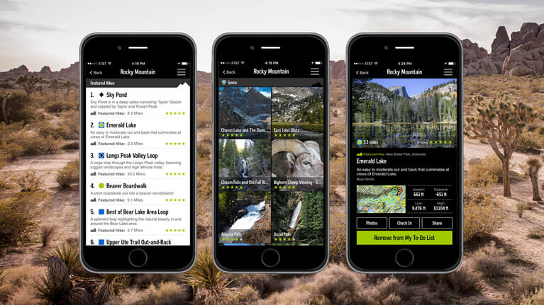 best hiking apps - REI - National Parks