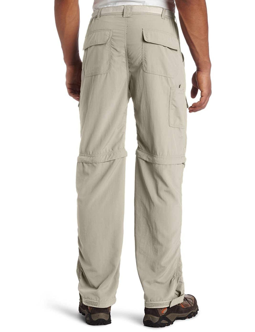 Men's White Sierra Trail Convertible Pants - Special Features