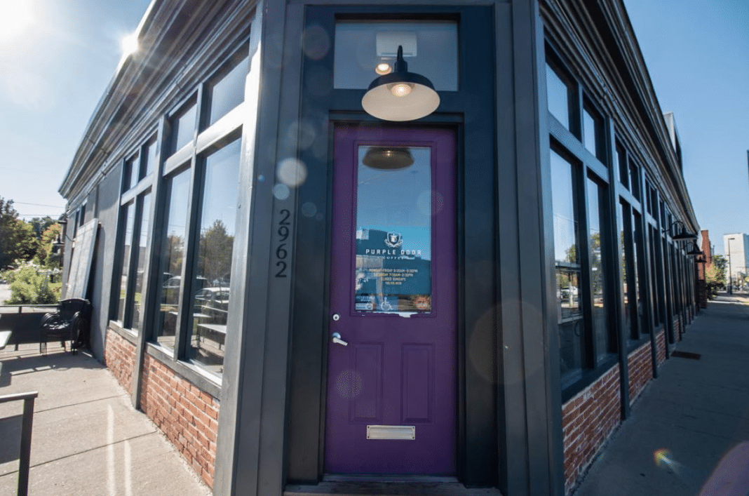 best coffee shops in Denver -  Purple Door Coffee