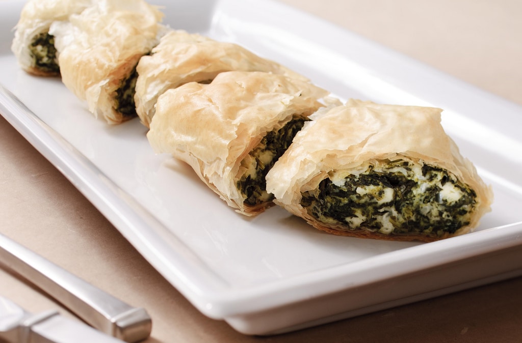 Mediterranean food - Spanakopita/Boreg