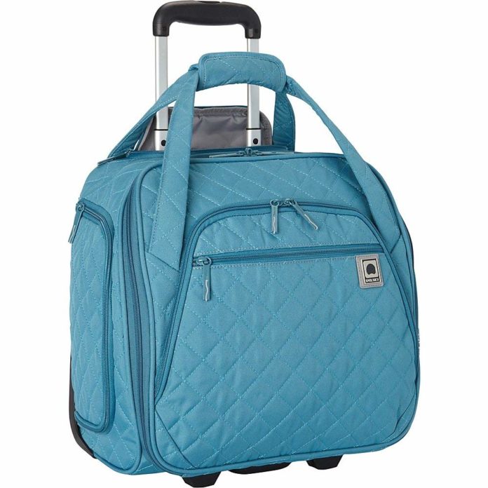 Delsey Quilted Rolling Underseat Tote Review trekbible