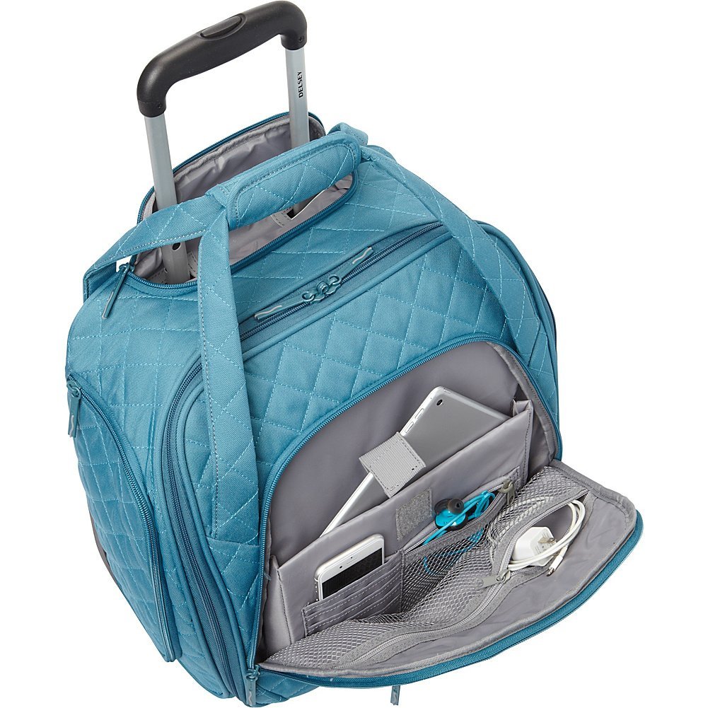 Delsey Quilted Rolling Underseat Tote Review Trekbible