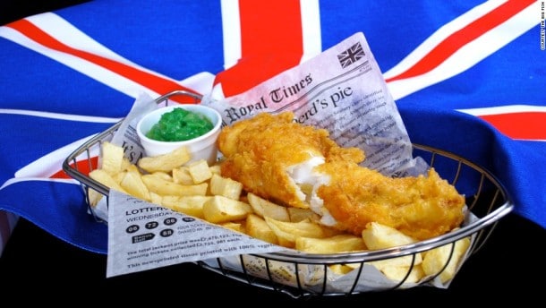 British foods to try in london - Fish & Chips