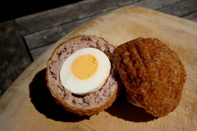 British foods to try in london - Scotch Egg