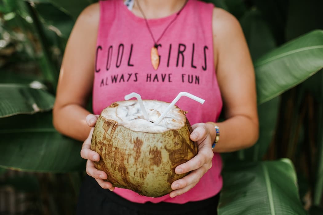 road trip snacks - Coconut Water