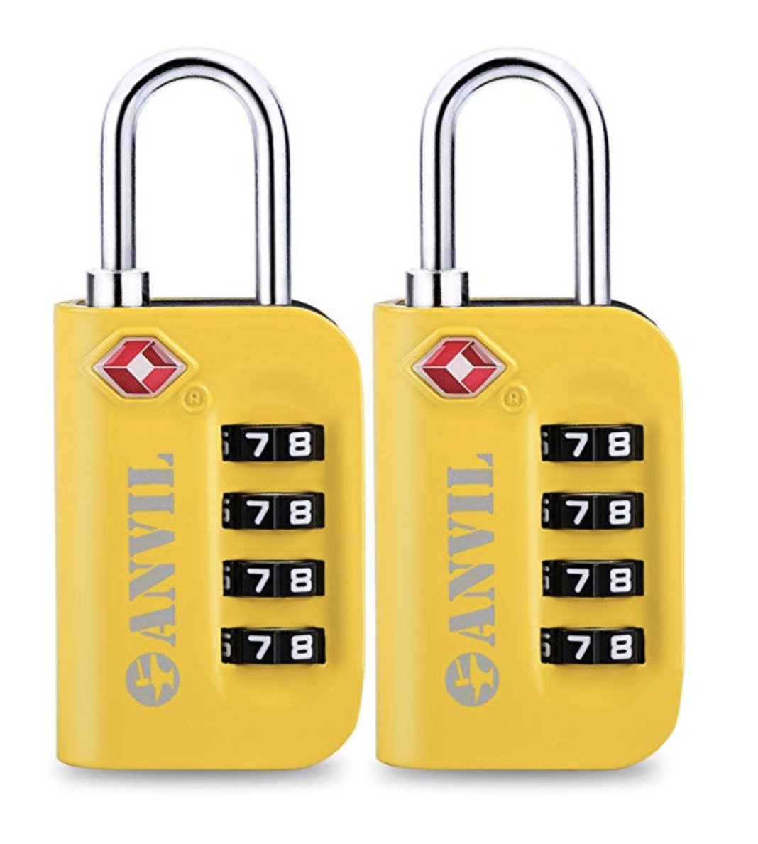 tsa approved locks - Anvil 4 Digit Combination Padlocks