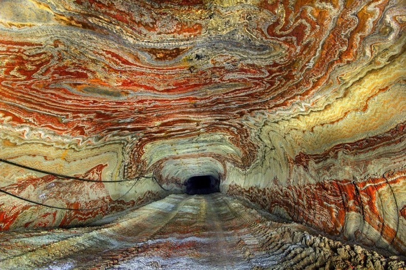 secret travel destinations - Psychedelic Salt Mine, Russia