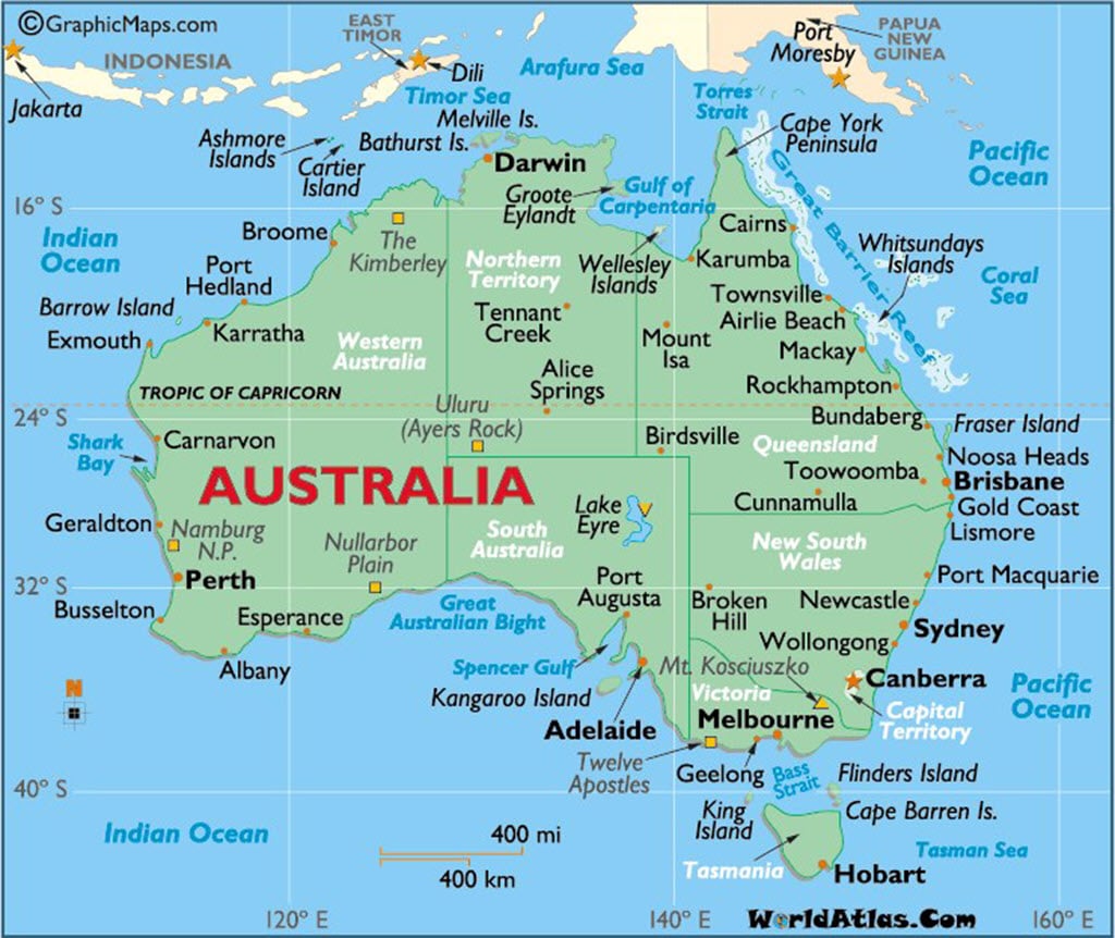 Moving to Australia Moving to Australia - Close up of australia map