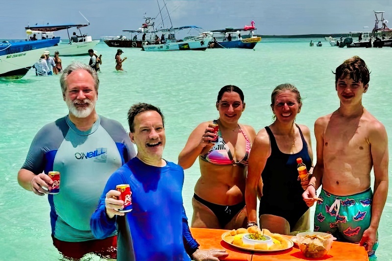 A stop at El Cielo during our tour in Cozumel